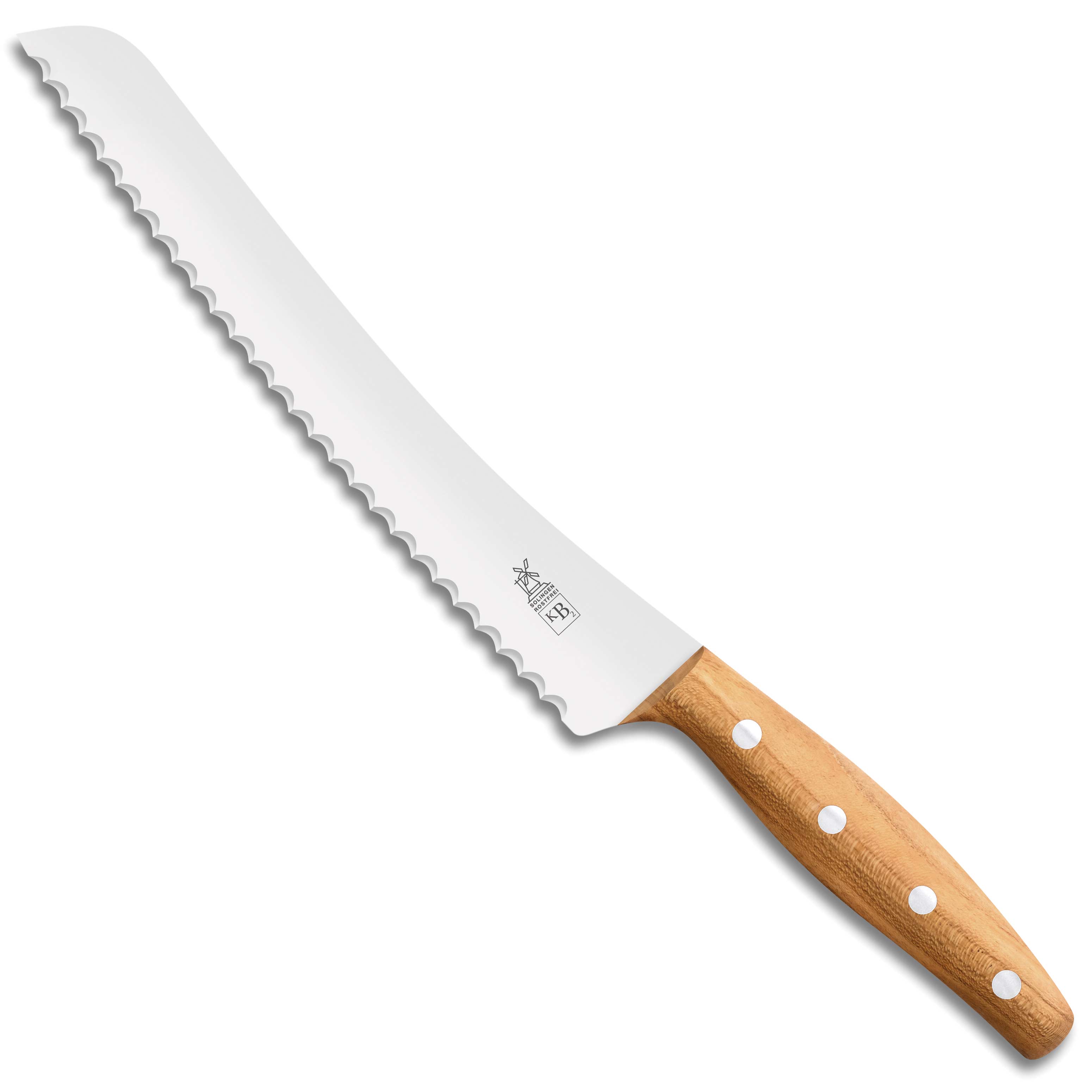 Windmühlenmesser KB2 Brotmesser Beidhänder Marille 23cm