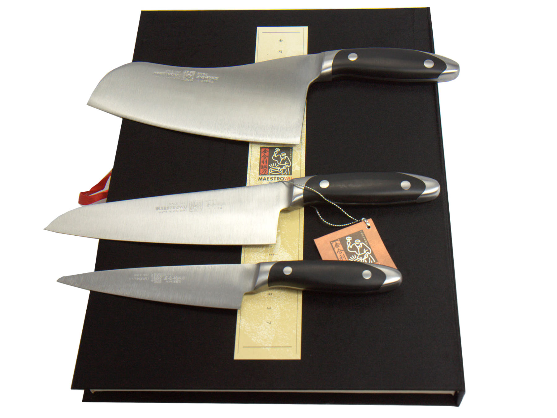 Maestro Wu MA-010304 Messerset dreiteilig