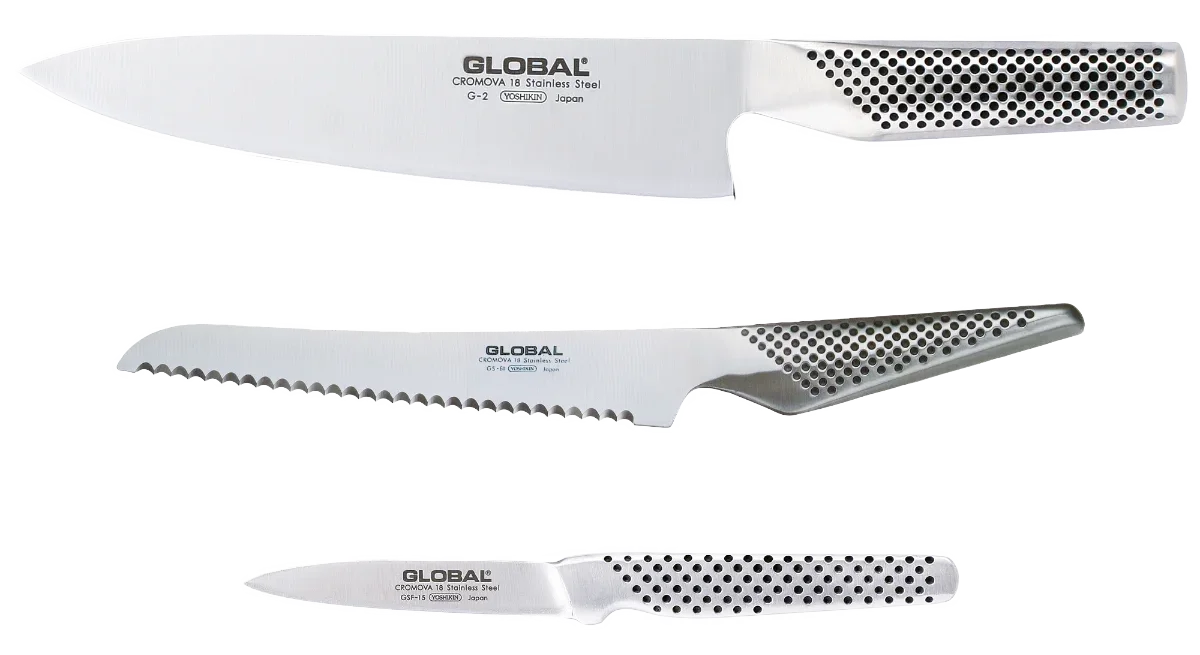 Global G-26115R Messerset dreiteilig Global G-26115R Messerset dreiteilig