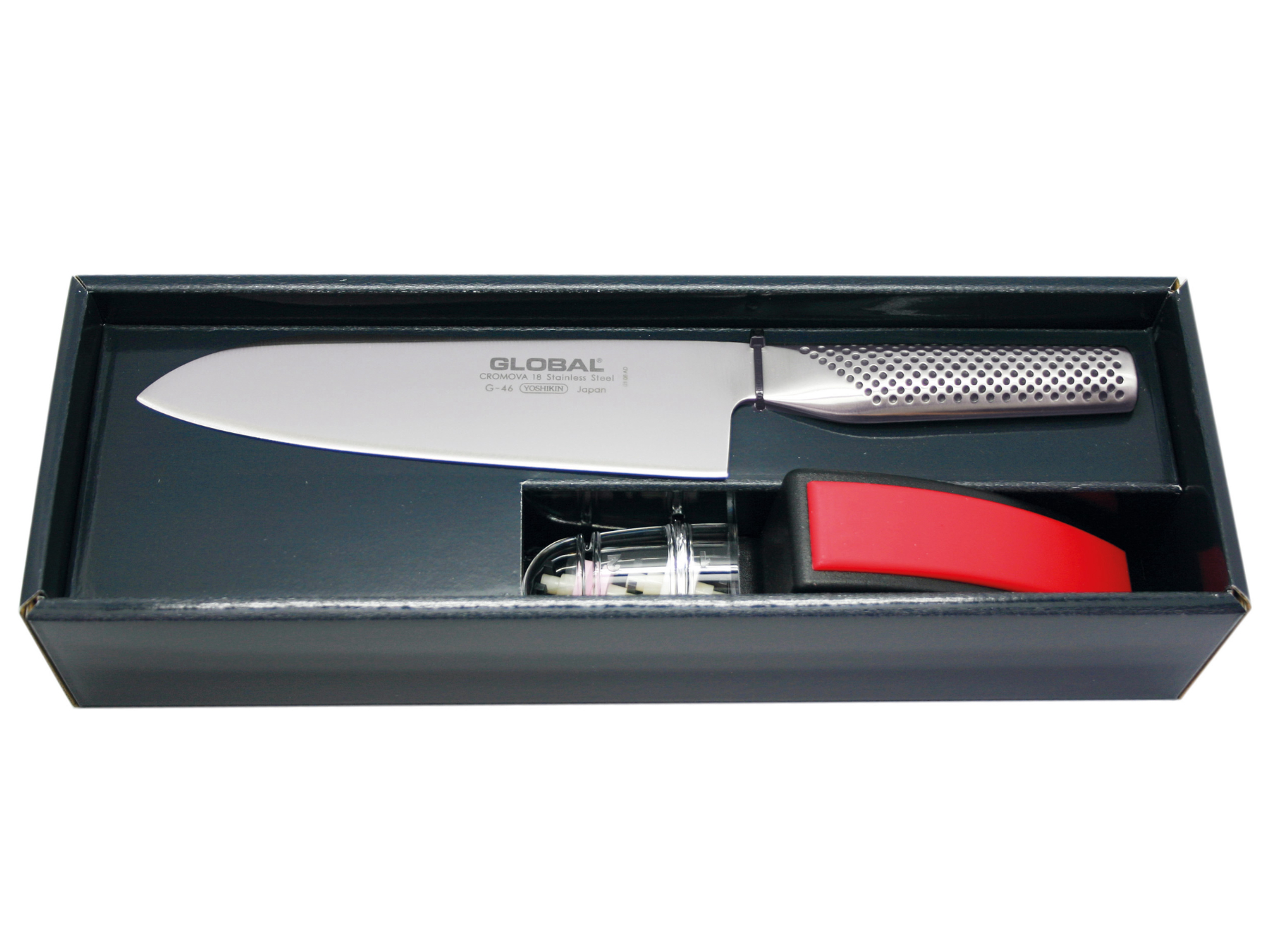 Knife with Grinder Global