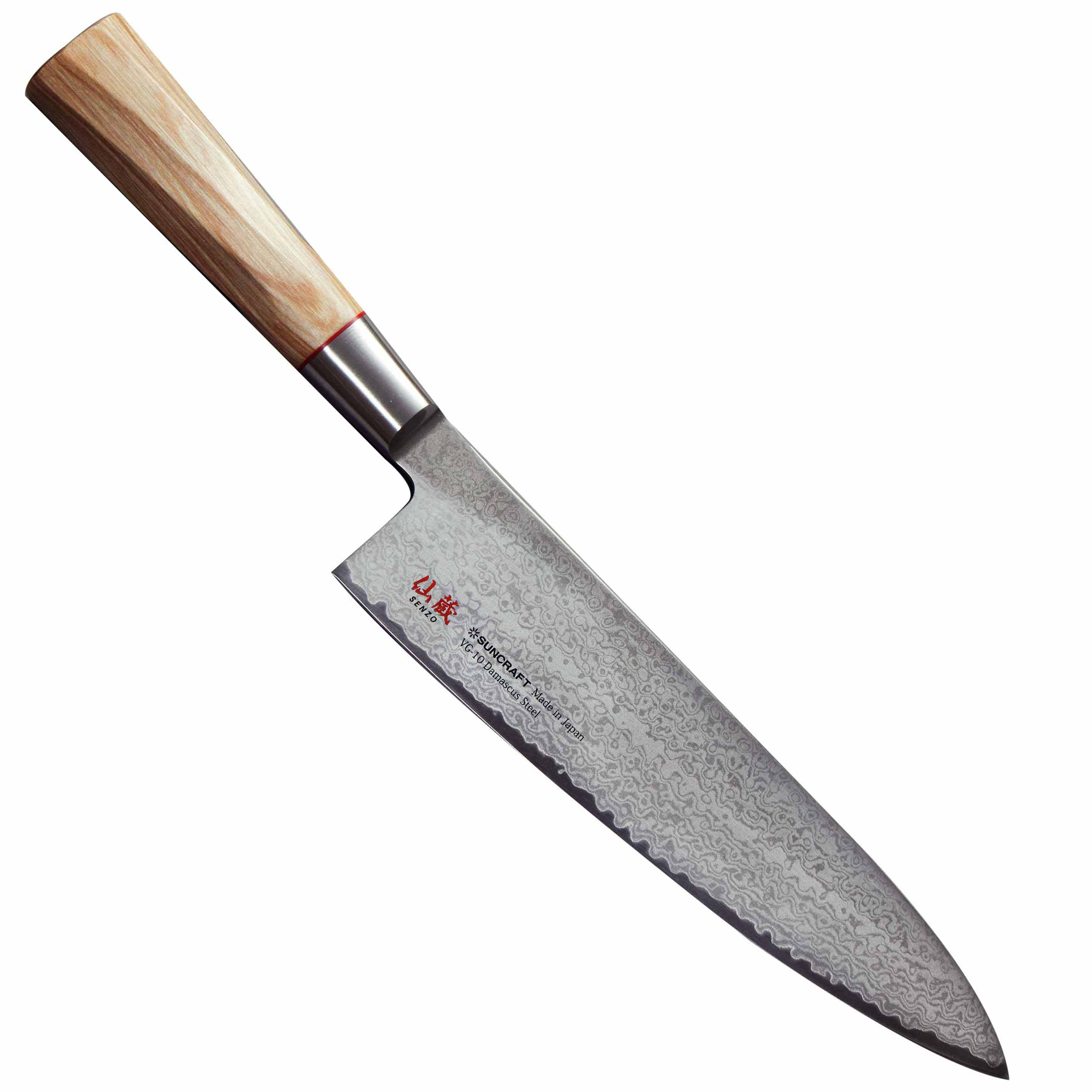 Suncraft Senzo Twisted Octagon TO-05 Kochmesser 20 cm