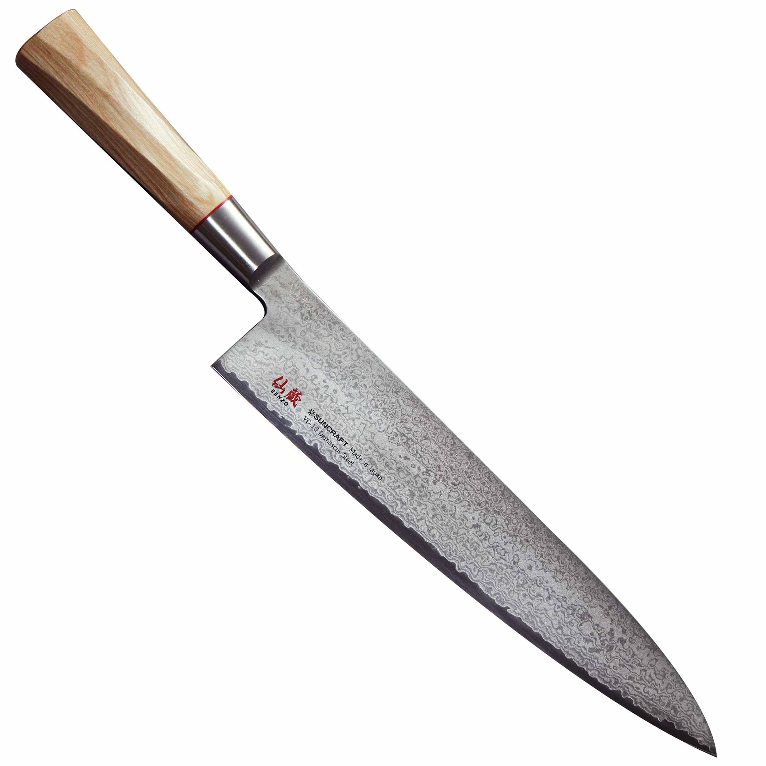 Suncraft Senzo Twisted Octagon TO-06 Kochmesser 24 cm