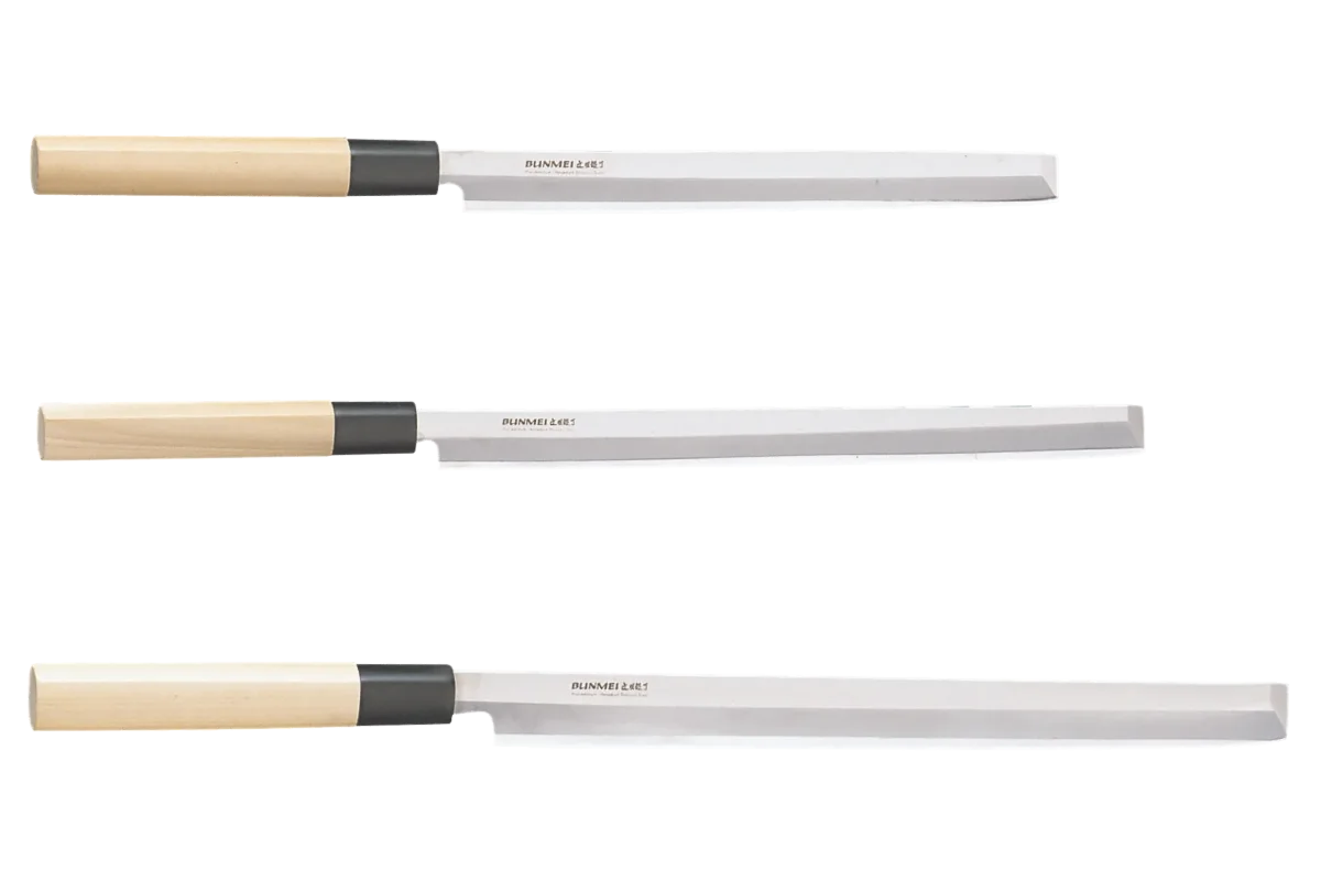 Bunmei  Tako Sashimi Messer 21cm / 27cm / 30cm Bunmei Tako Sashimi Messer