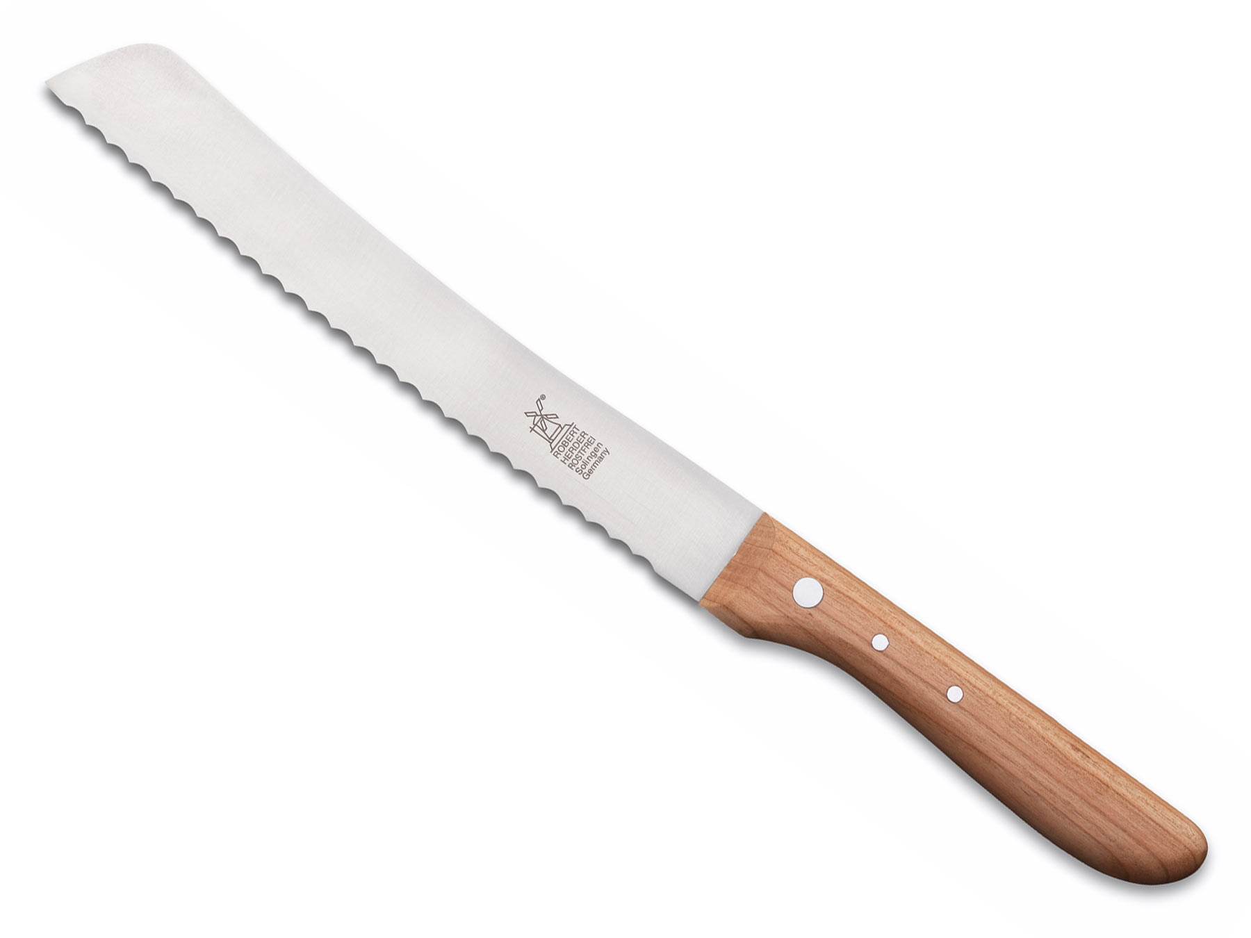 Windmühle Brotmesser Hochgeschliffen Kirsche 22cm