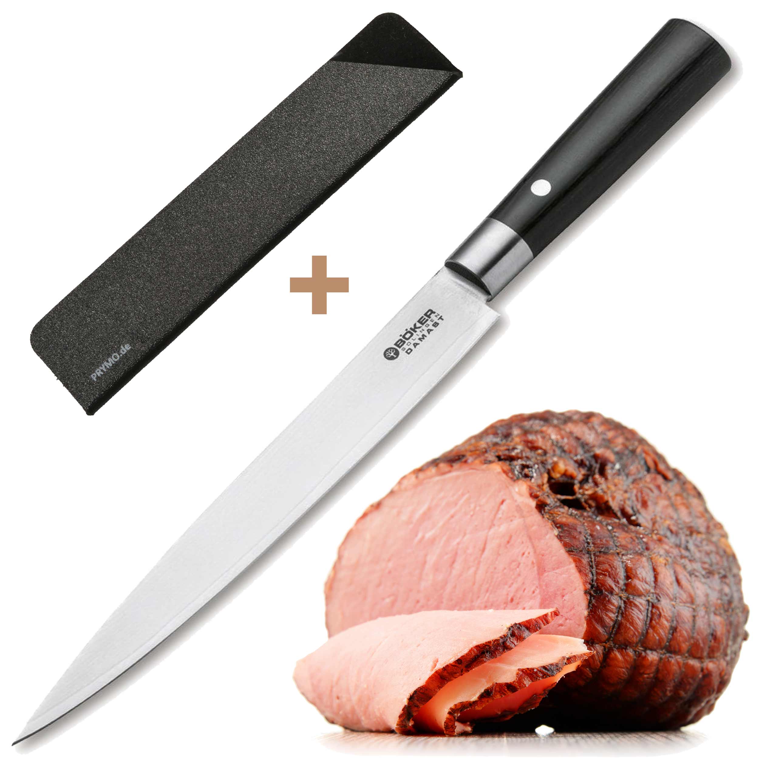 Böker Damast Black Schinkenmesser 22cm