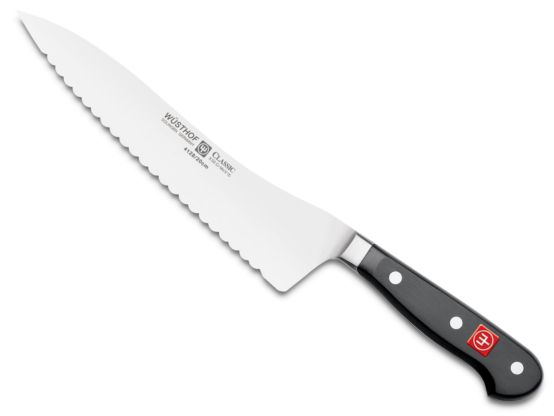 Wüsthof Classic 4128 Brotmesser Wave 20 cm