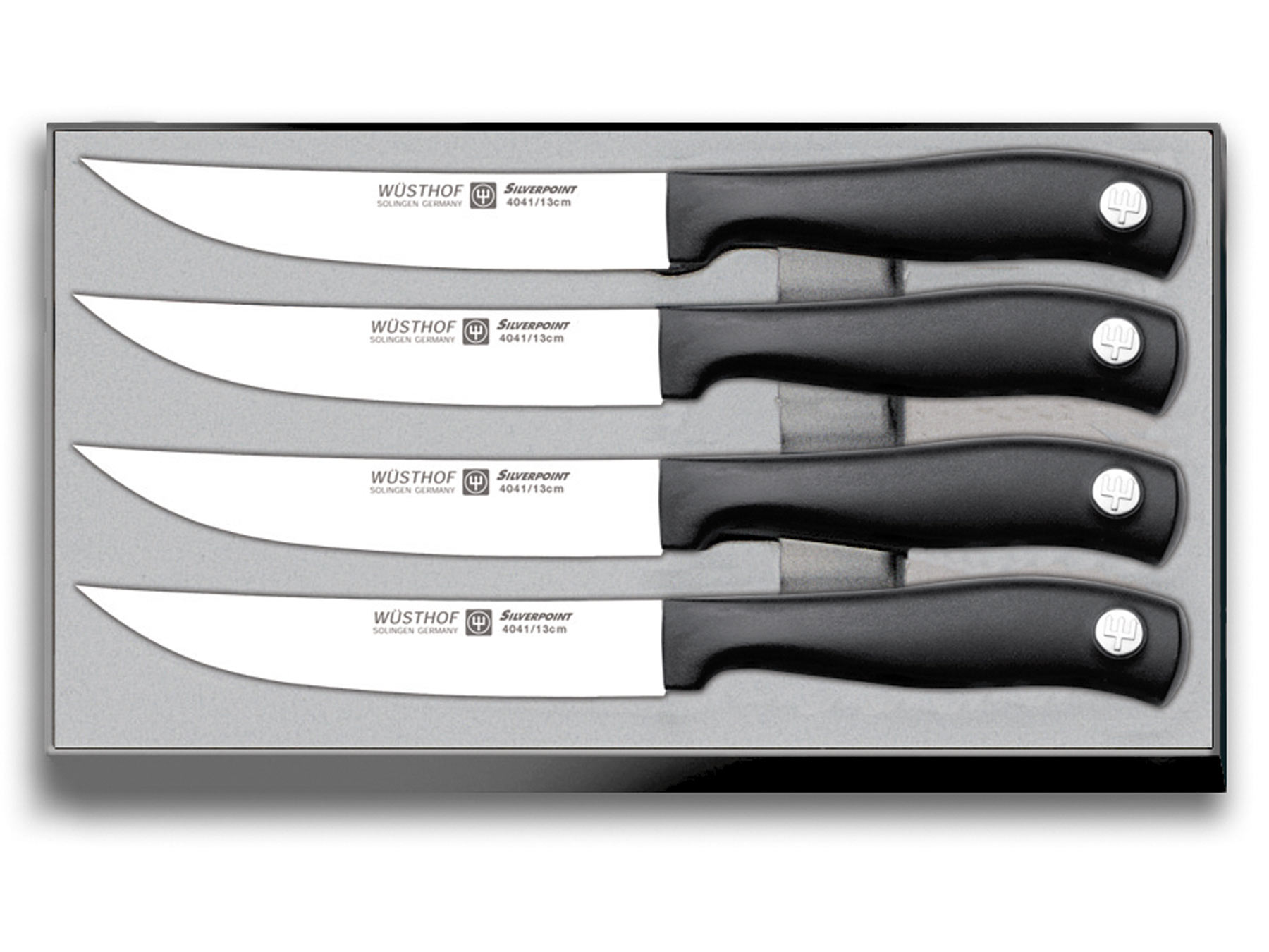 Wüsthof Silverpoint 9634 Steakmessersatz mit 4 Messern