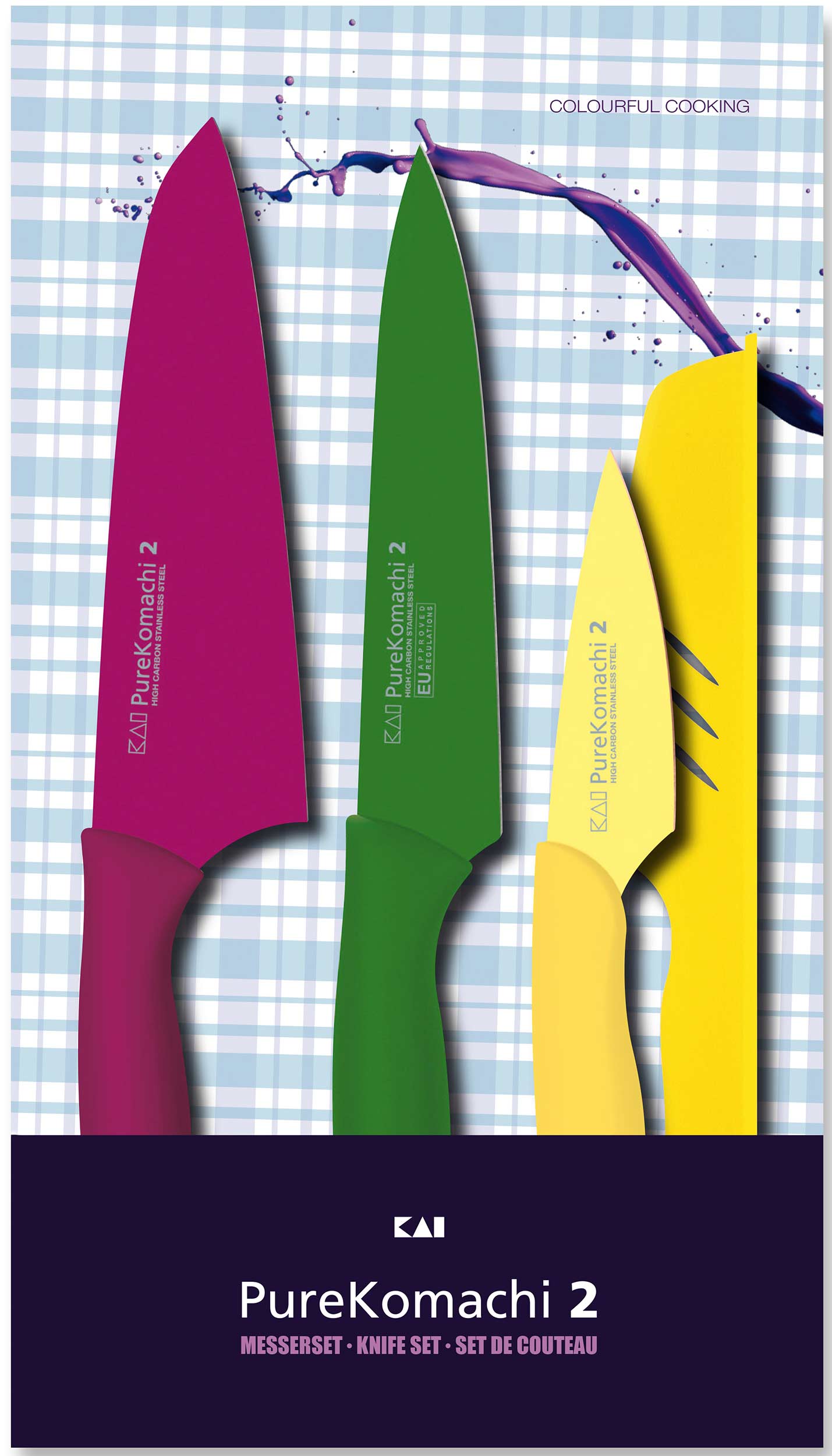 KAI Pure Komachi 2 ABS-0310 Set mit 3 Messern