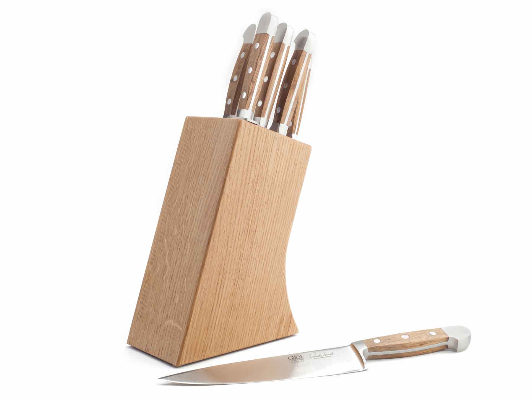 Güde Messerblock Eiche für 8 Messer - LEER