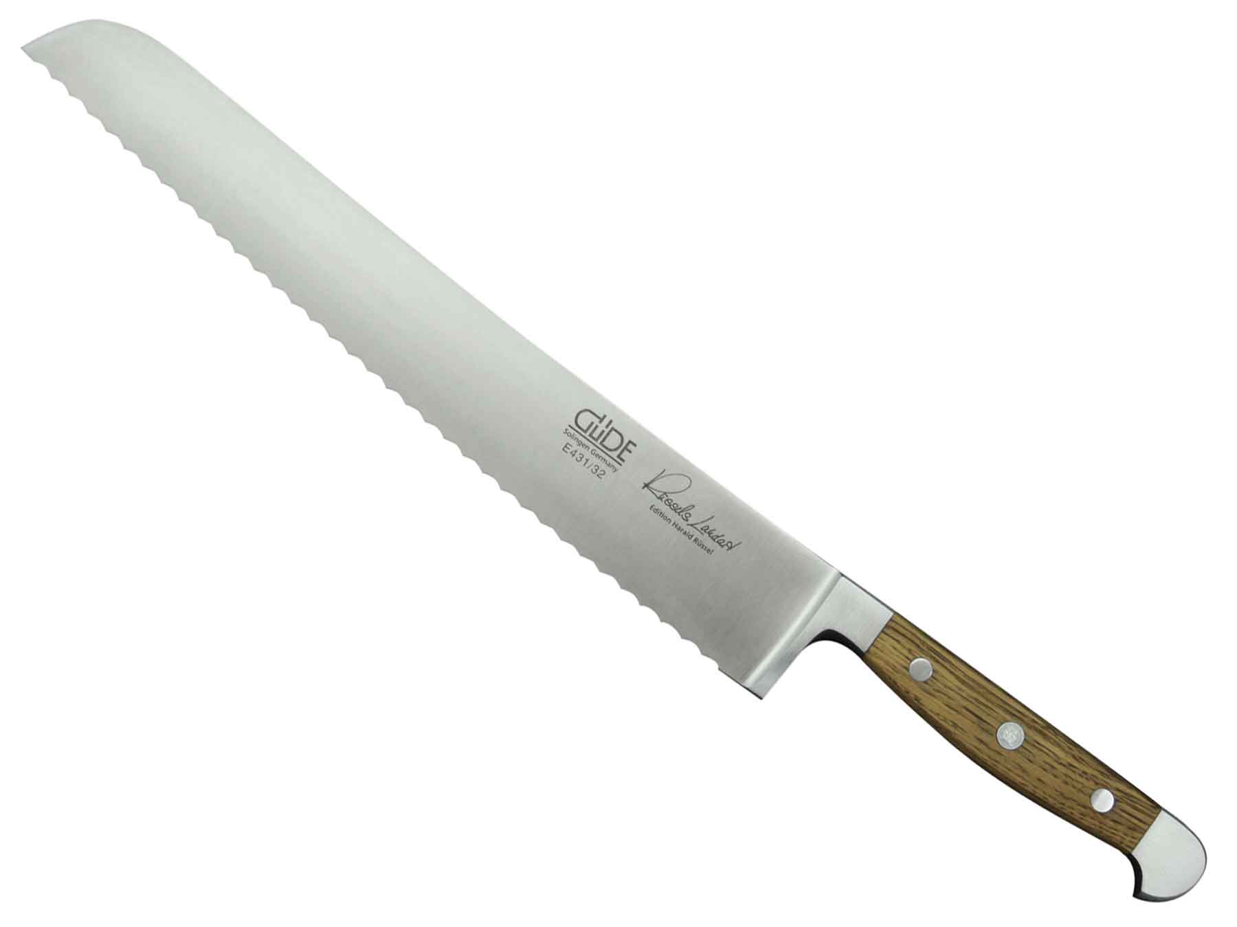 Güde Alpha Faßeiche Brotmesser E431/32 - 32 cm