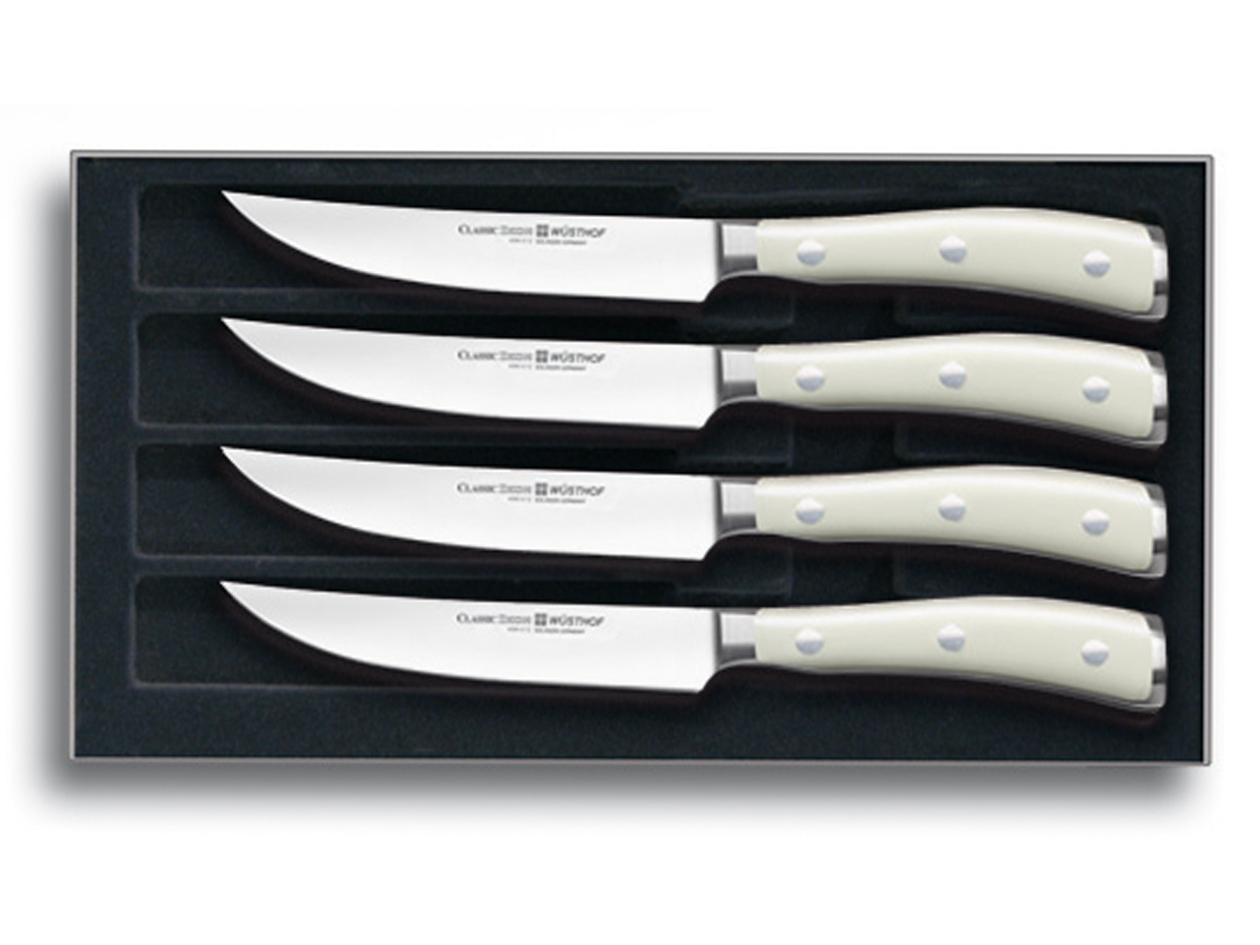 Wüsthof Classic Ikon weiß 9716-0 Steakmessersatz 4 teilig