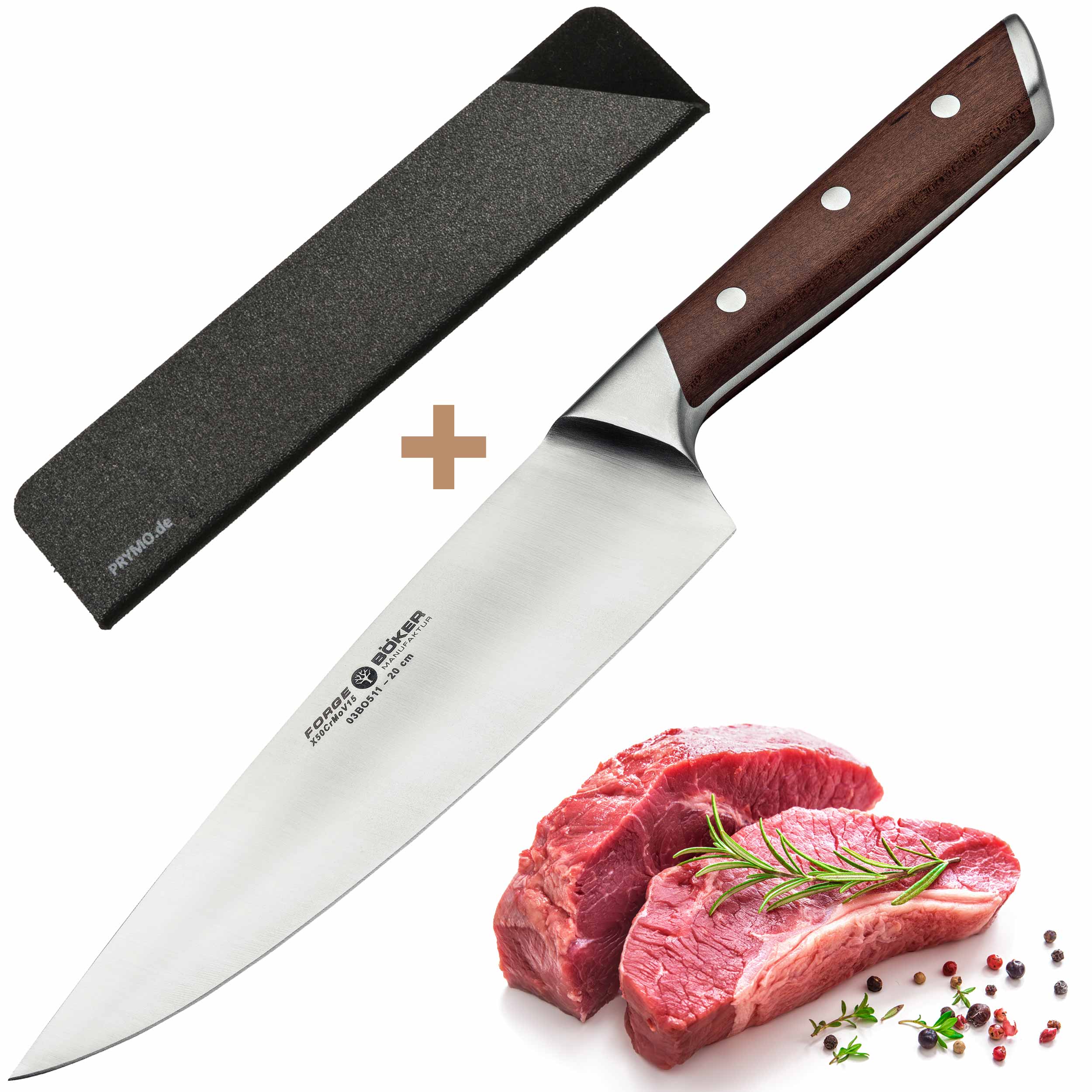 Böker Forge Wood 03BO511 Kochmesser 20 cm