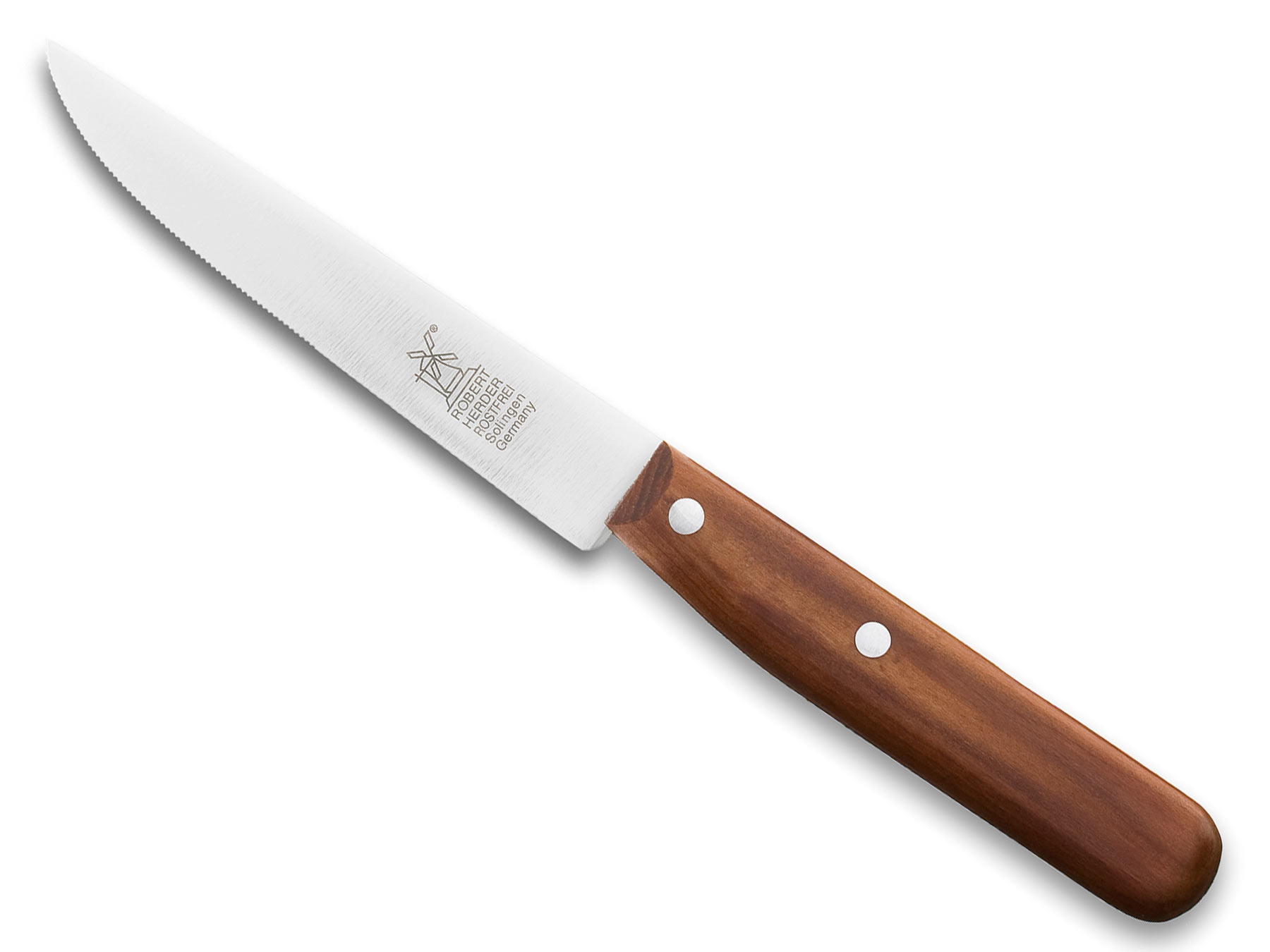 Windmühle Steakmesser Buckels Sägeverzahnung Kirsche 11,1cm