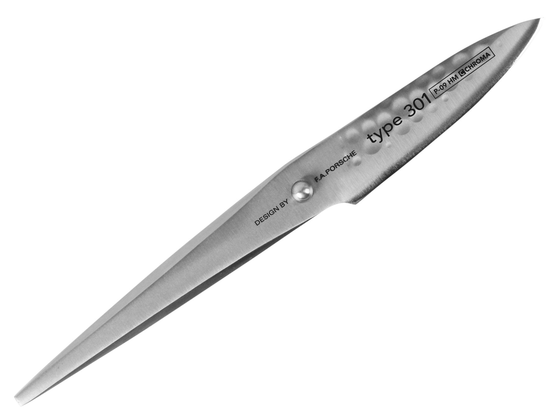 Chroma Type 301 P09 HM Schälmesser 7,7 cm Hammerschlag