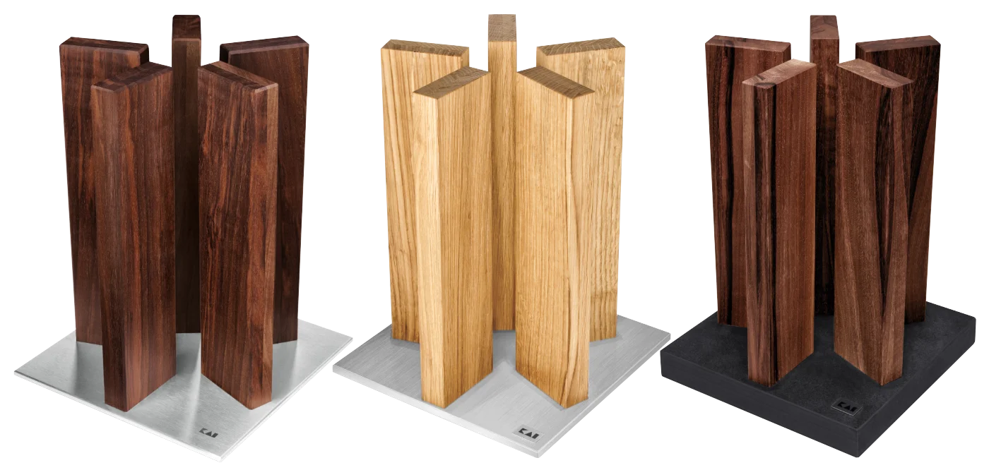 KAI Messerblock Stonehenge Eiche / Walnuss für 10 Messer KAI Messerblock Stonehenge Eiche / Walnuss für 10 Messer