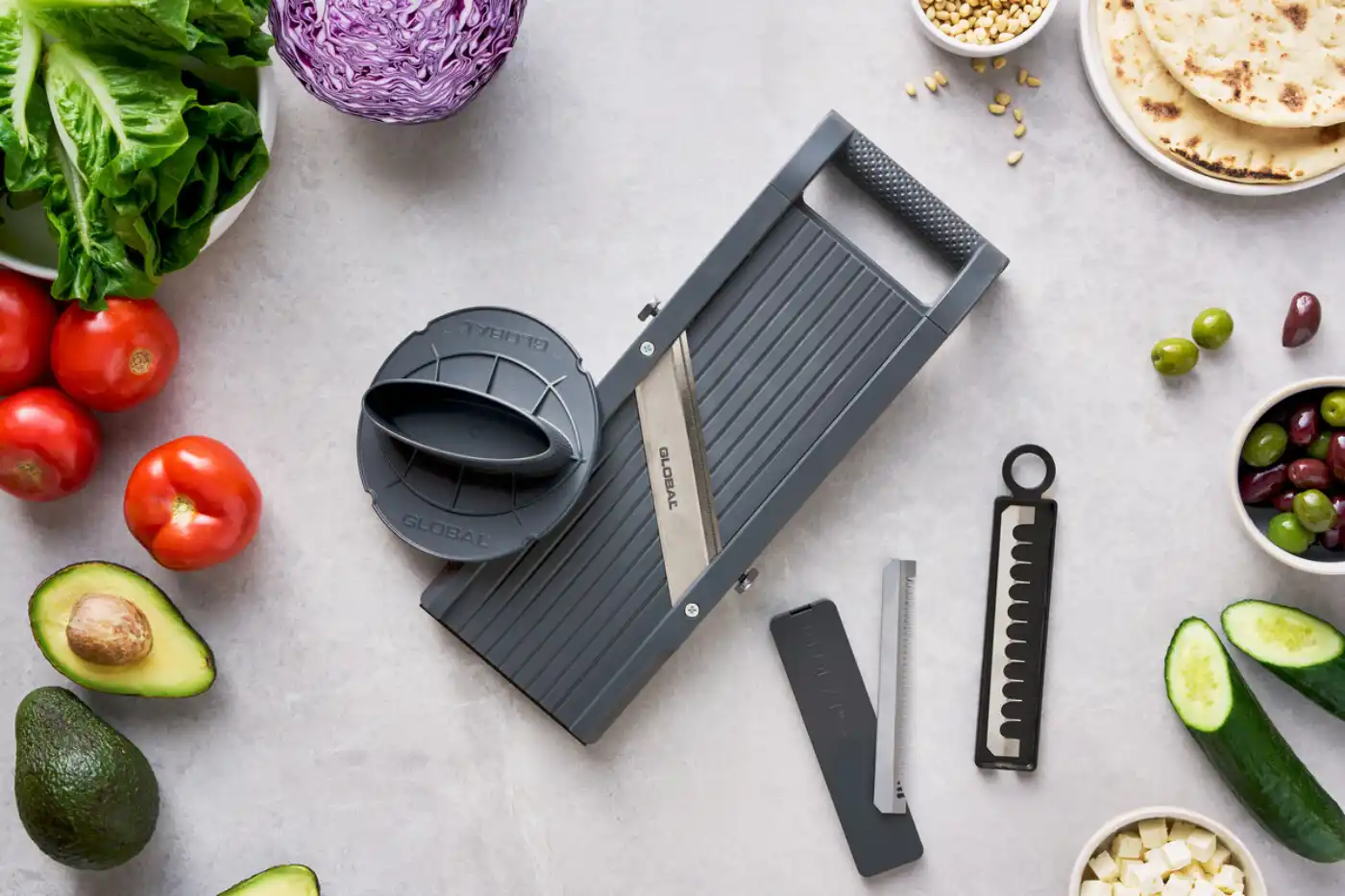 Global GSL-95/BC Mandoline Gemüschneider Slicer 9,5 cm