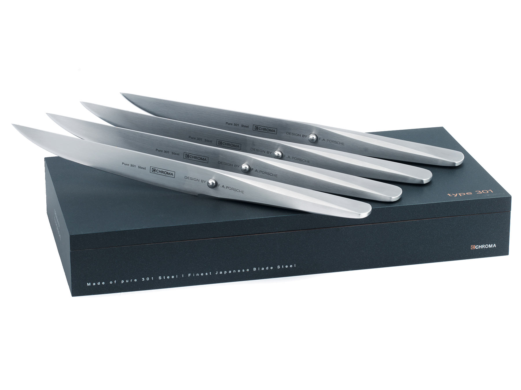 Chroma Type 301 P16 Steakmesserset 4 teilig
