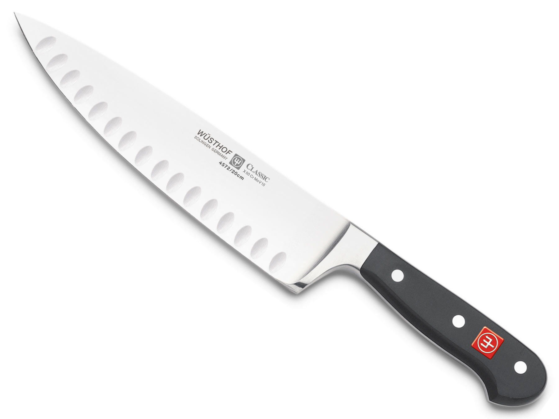 Wüsthof Classic 4572/20 Kochmesser mit Kullenschliff 20 cm