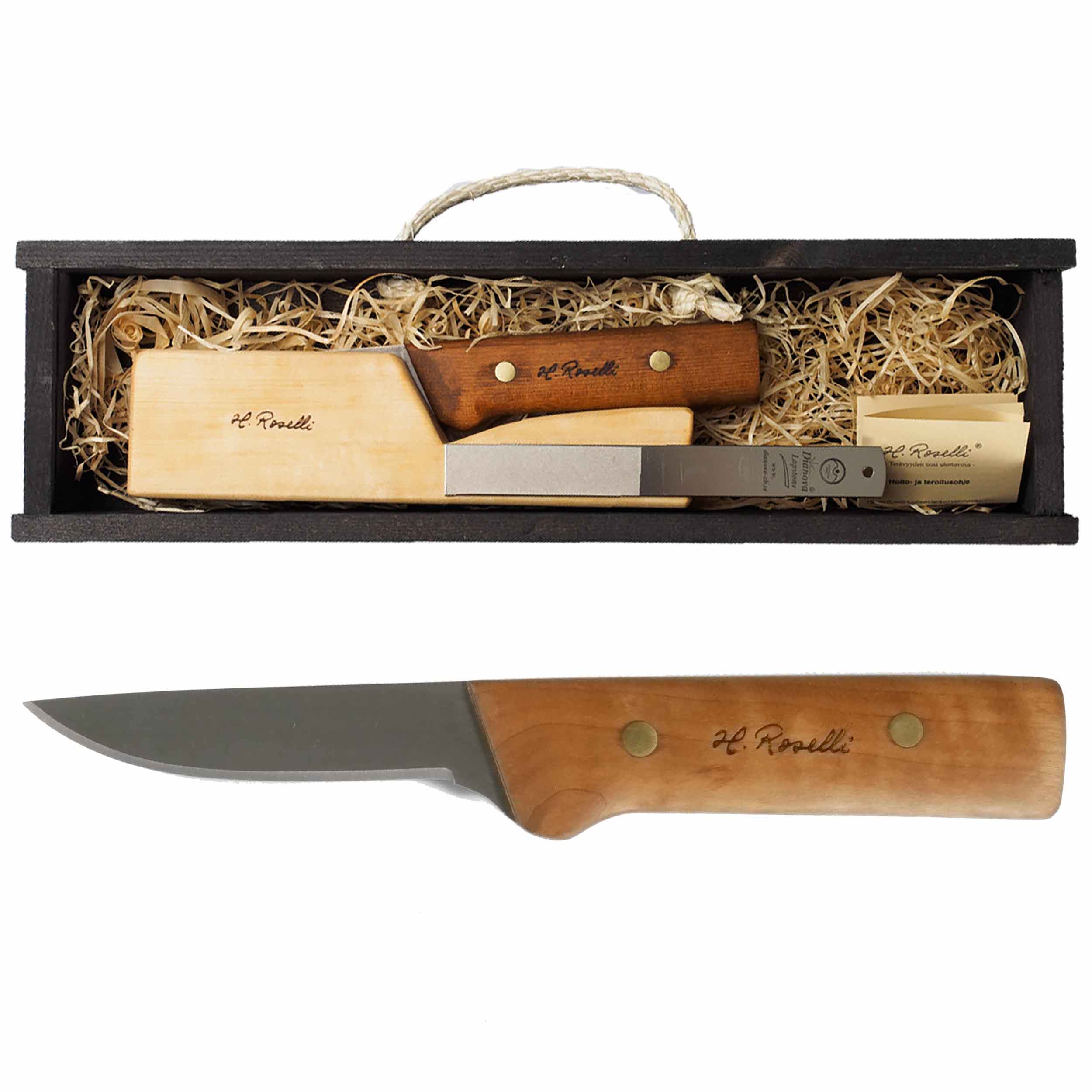 Roselli RW758P Astrid Schälmesser 10 cm als Geschenkset