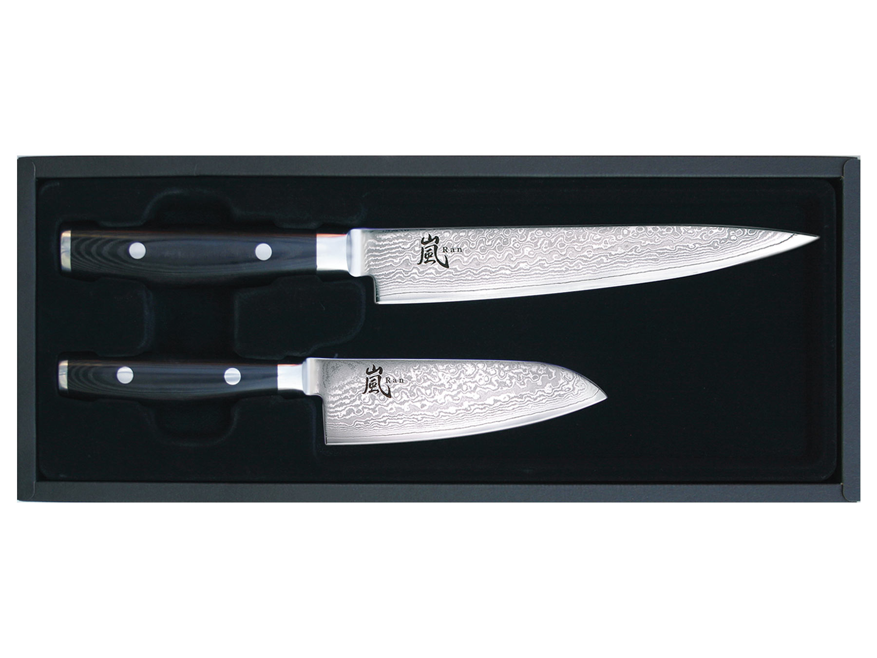 Yaxell RAN 69 Set Tranchiermesser 18 cm und Santoku 12,5 cm