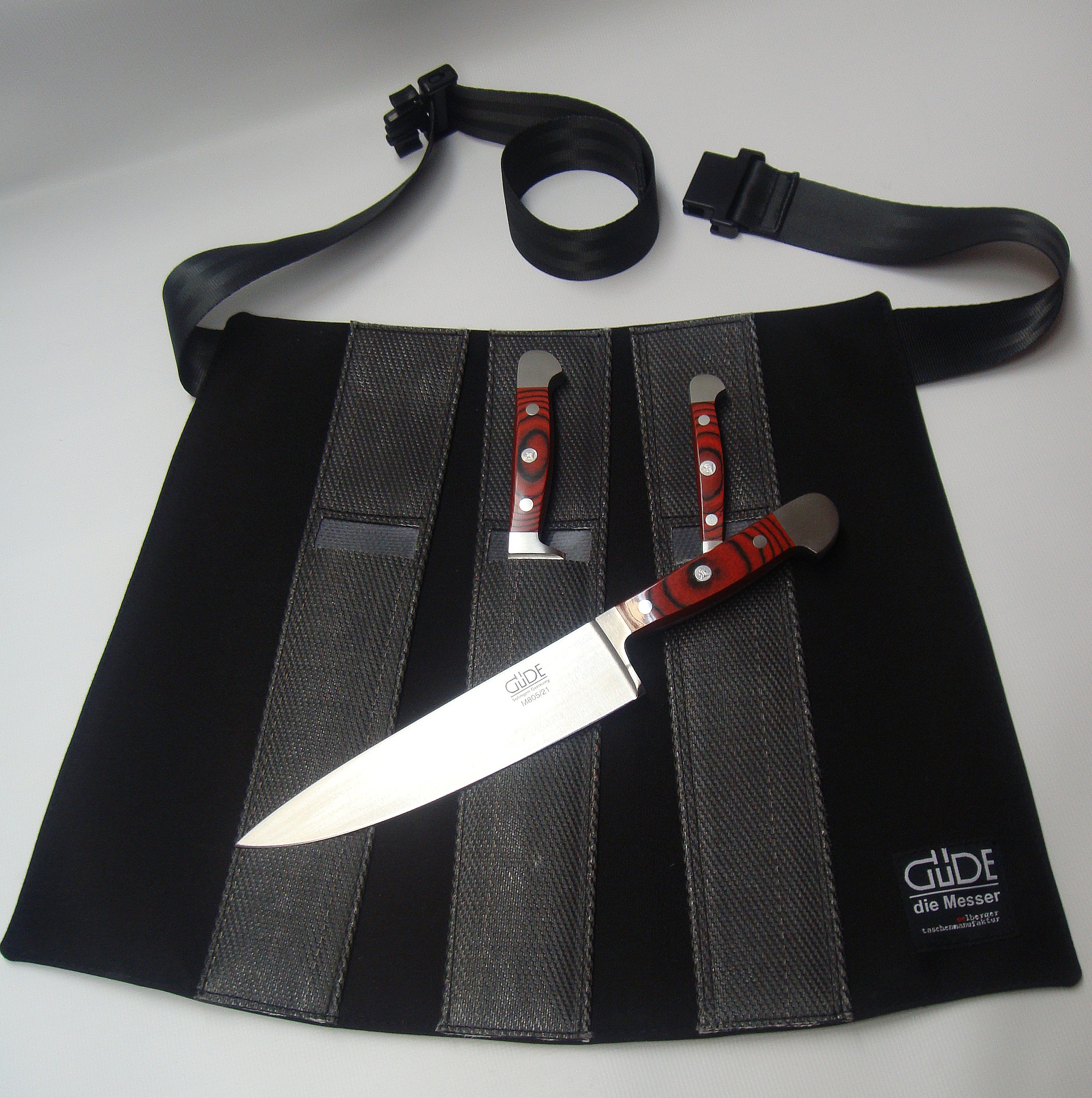 Güde Messerschürze für 3 Messer