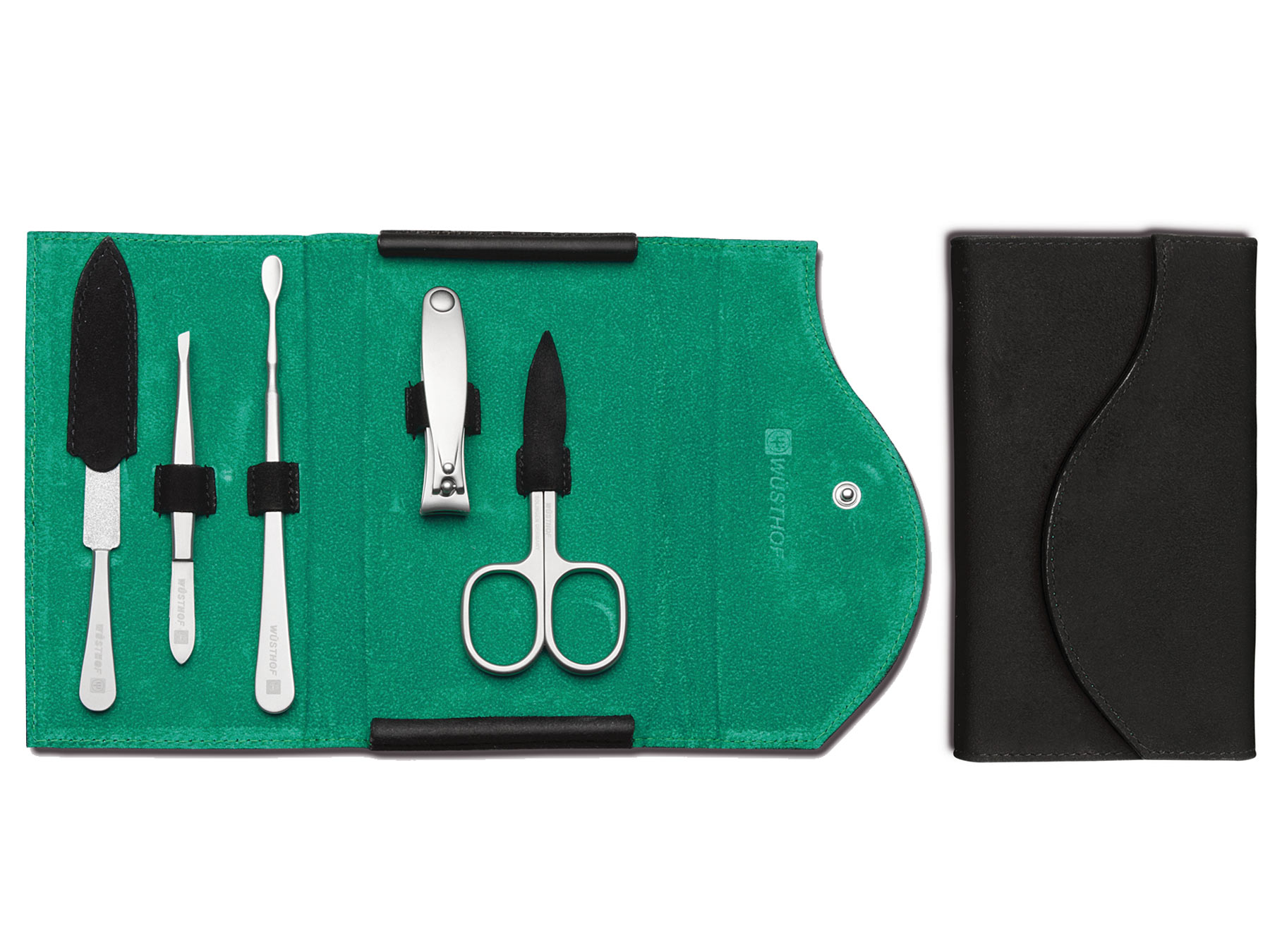 Wüsthof 9134 Nagelpflegeetui 5 teilig schwarz/türkis