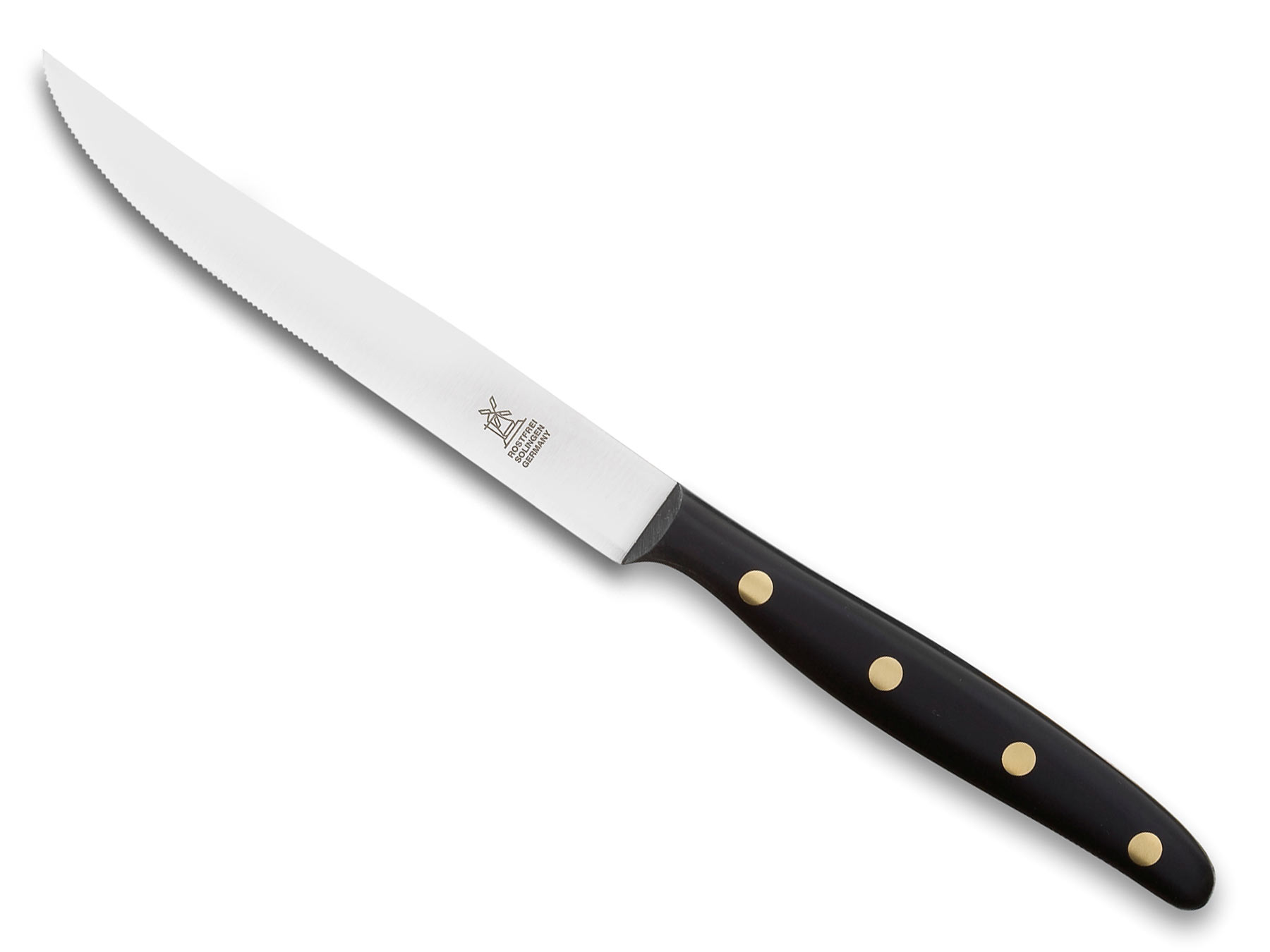 Windmühle Steakmesser schmal mit Sägerverzahnung POM 12,5cm