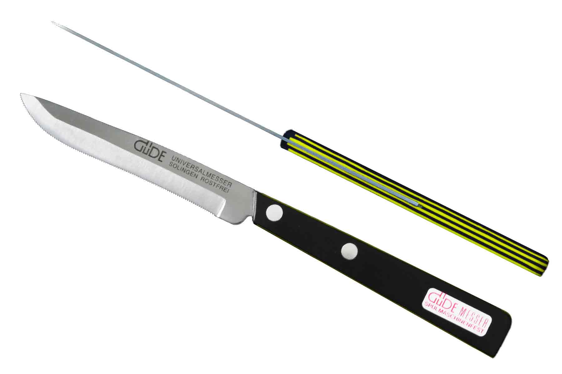 Güde Universalmesser 9900/10-G schwarz-gelb - 10 cm