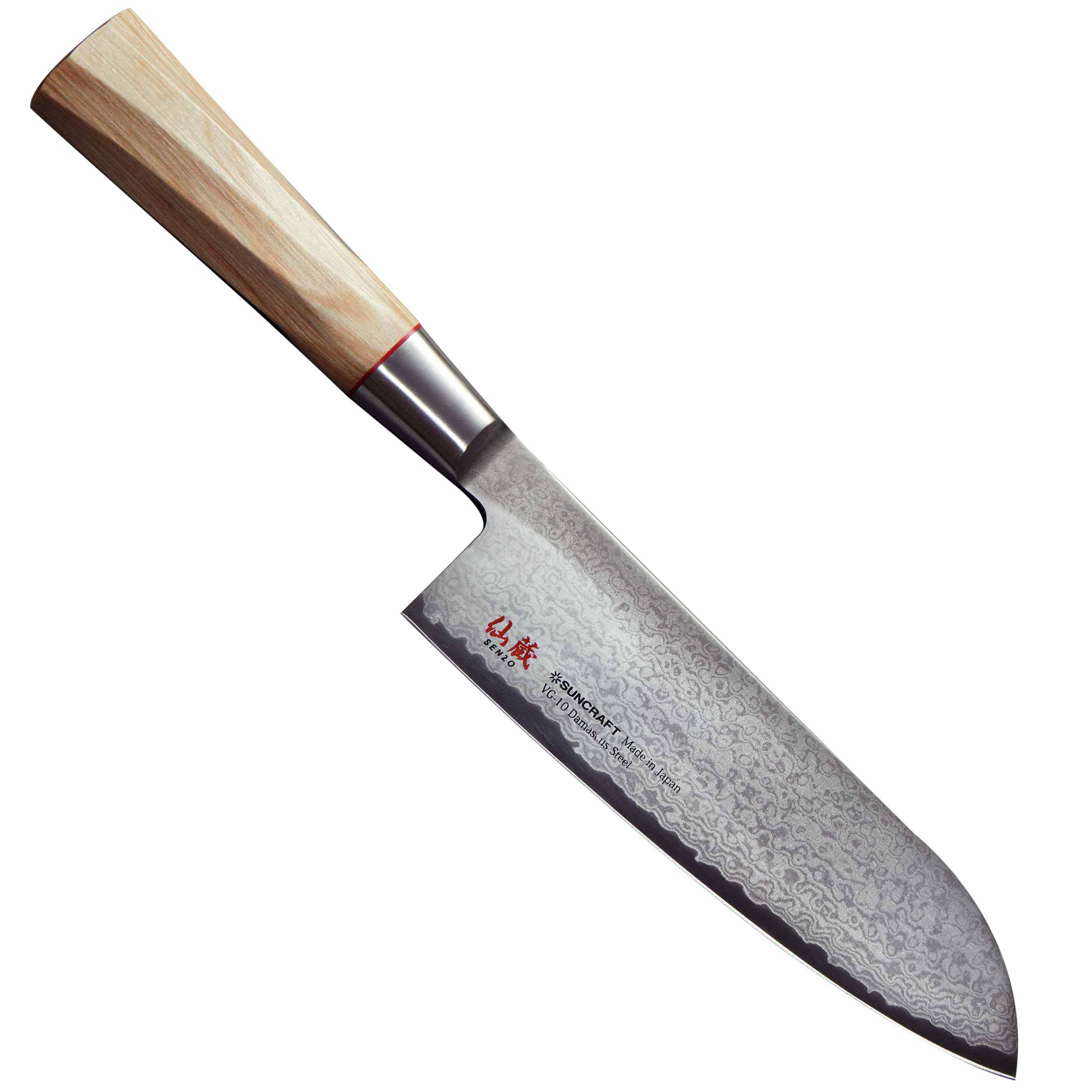 Suncraft Senzo Twisted Octagon TO-04 Santokumesser 16.7 cm