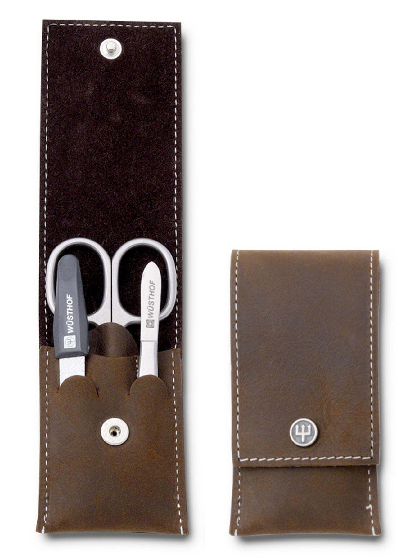 Wüsthof 9123 Nagelpflegeetui 3 teilig brown
