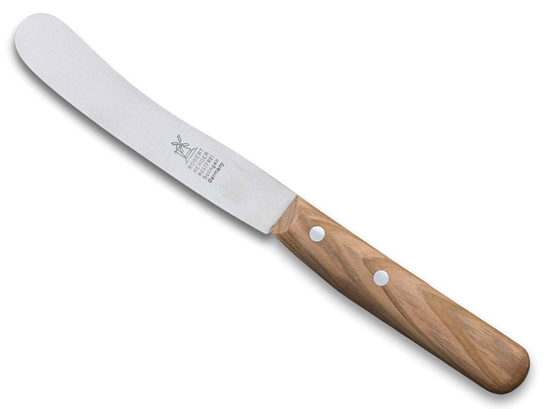 Windmühlenmesser Buckels Frühstücksmesser Olive 11,8cm