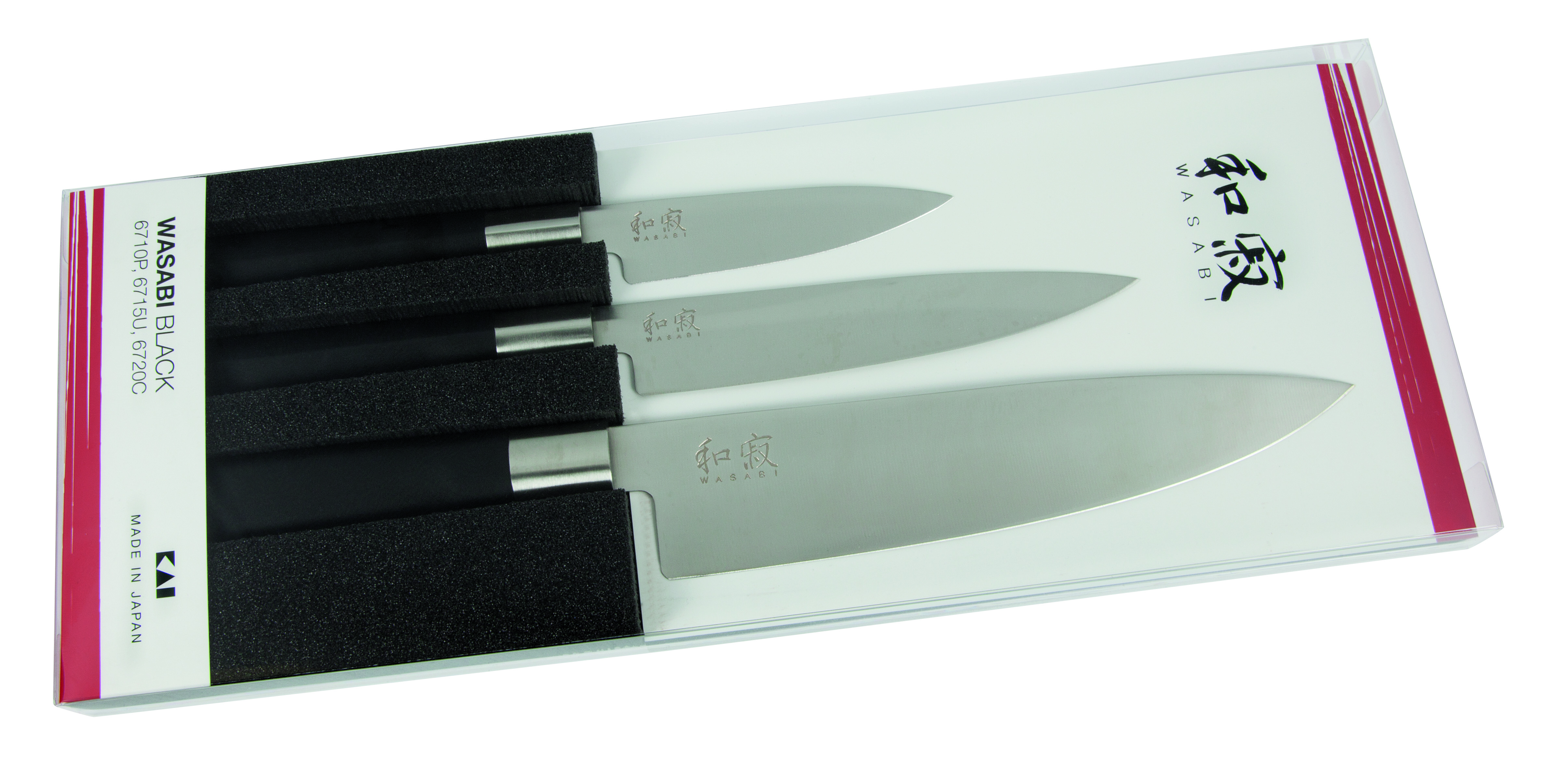 KAI Wasabi 67S-300: Officemesser + Allzweckmesser + Kochmesser