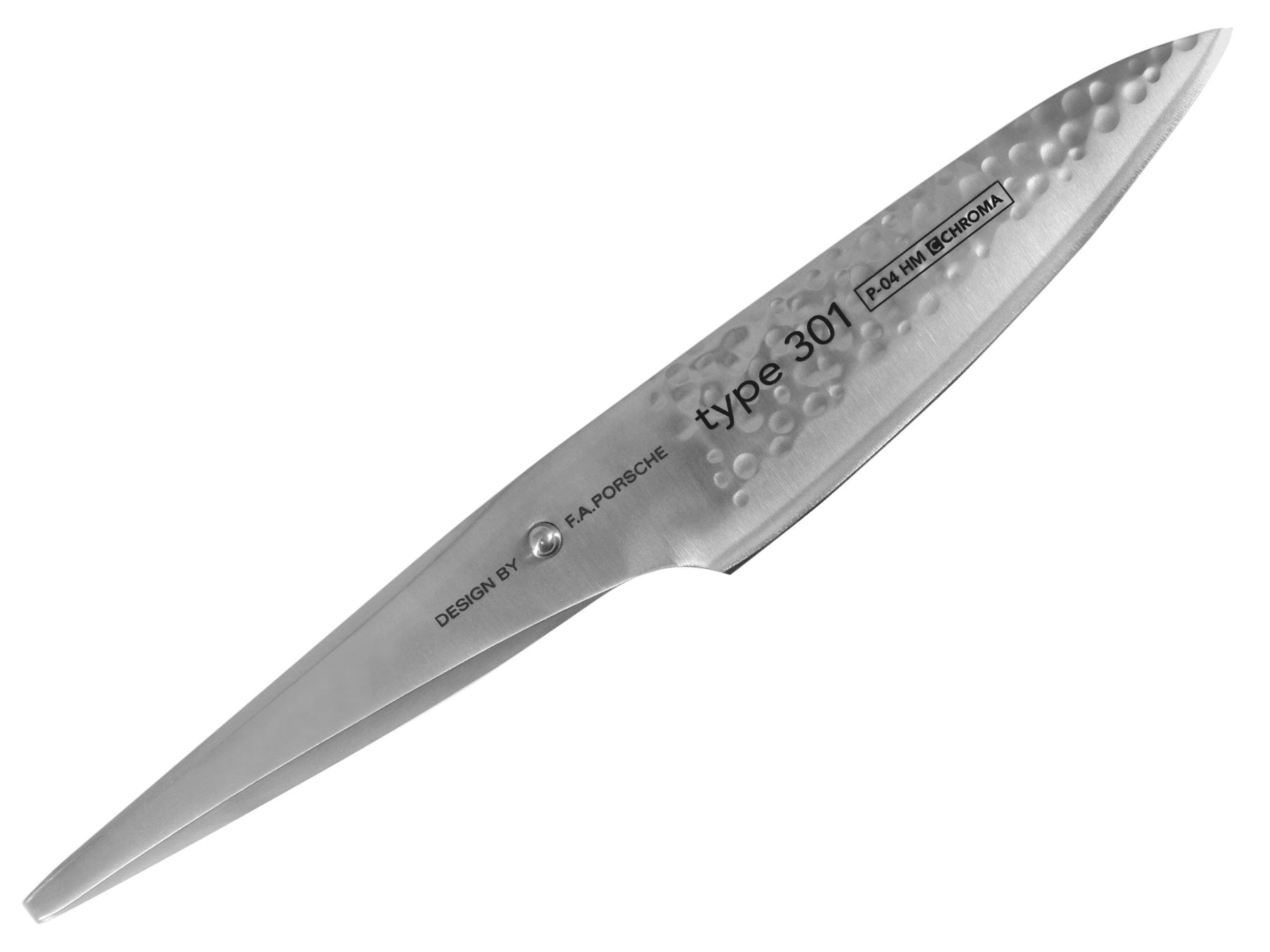 Chroma Type 301 P04 HM Kleines Kochmesser Hammerschlag 14,2 cm