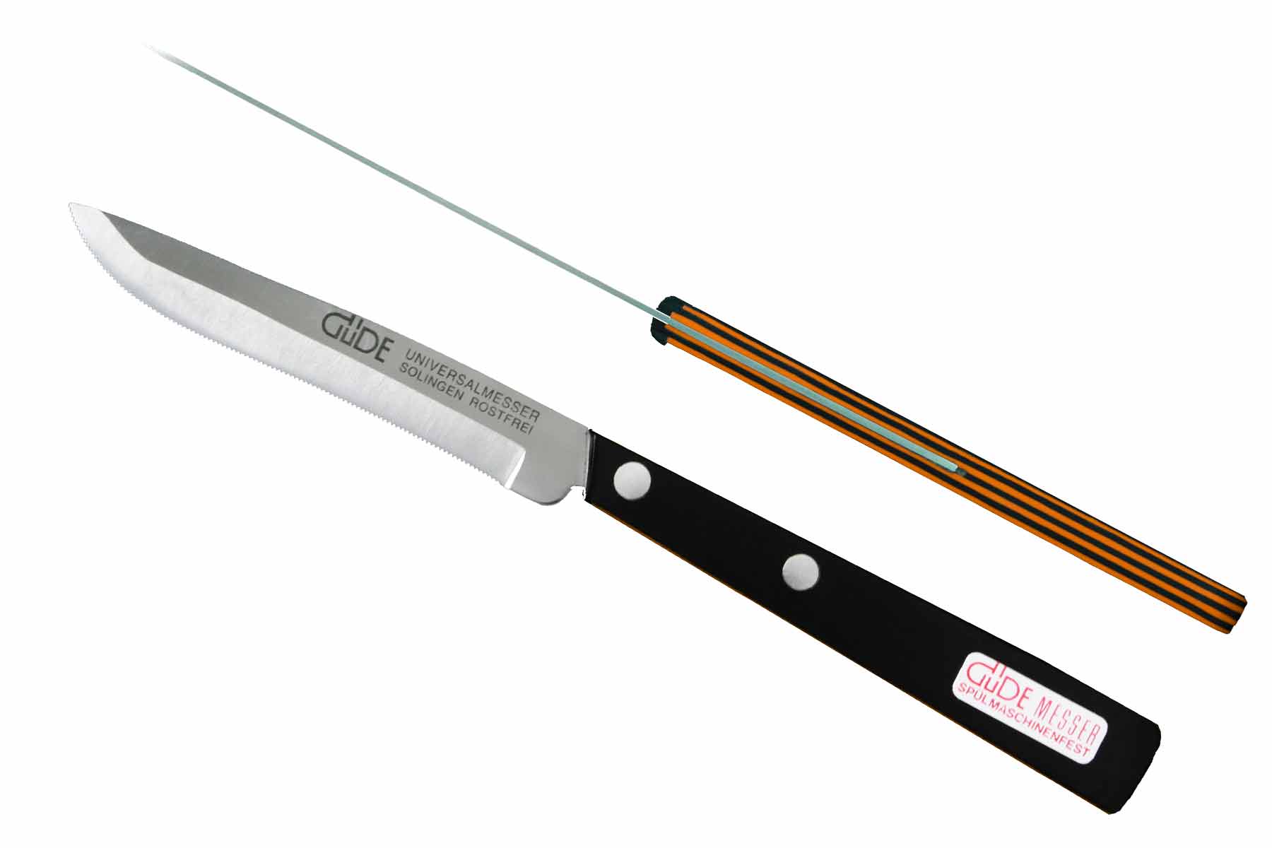 Güde Universalmesser 9900/10-O schwarz-orange - 10 cm