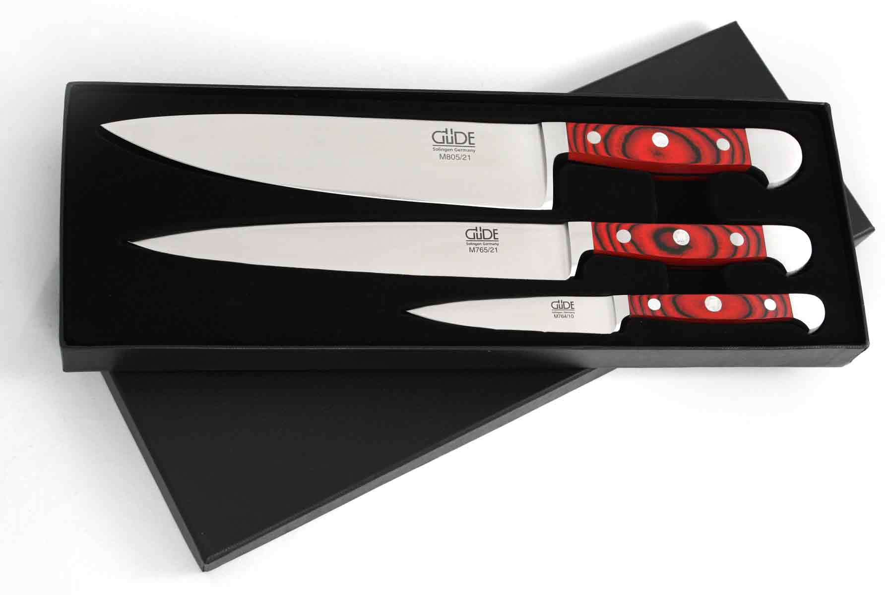 Güde Alpha Micarta Messerset 3-M000 mit 3 Messern