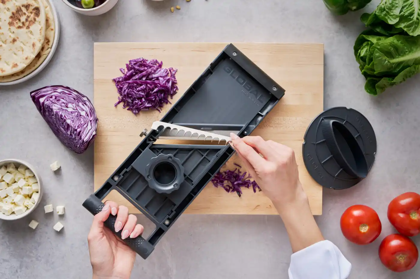 Global GSL-95/BC Mandoline Gemüschneider Slicer 9,5 cm