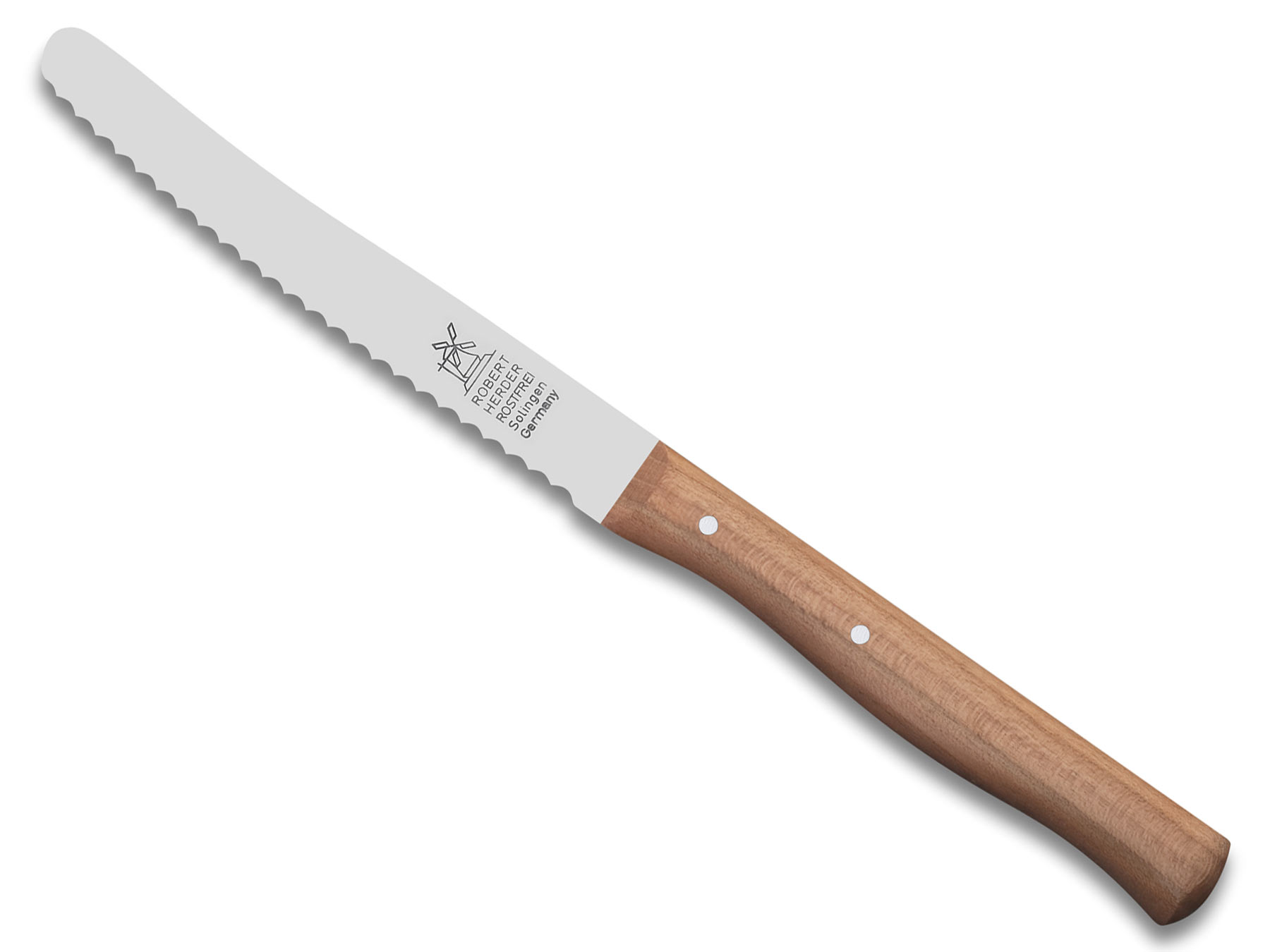 Windmühlenmesser Tomatenmesser Rundspitz Kirsche 11cm