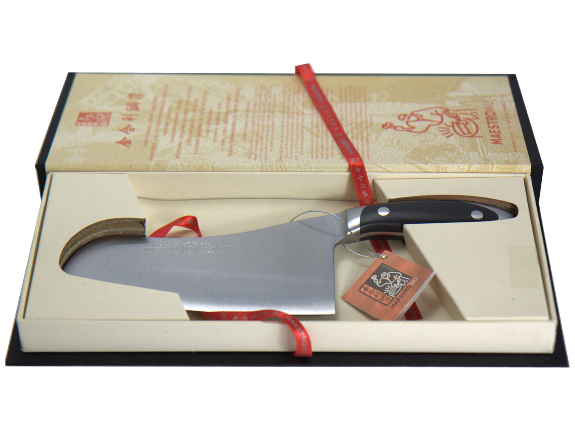 Serbisches Hackmesser 18 Cm – Küchenmesser Für Fleisch & Knochen – Pakkawood Griff